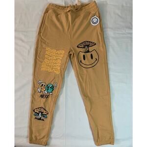 Neff Yellow Mushroom Sweatpants ~New with Tags M, L~